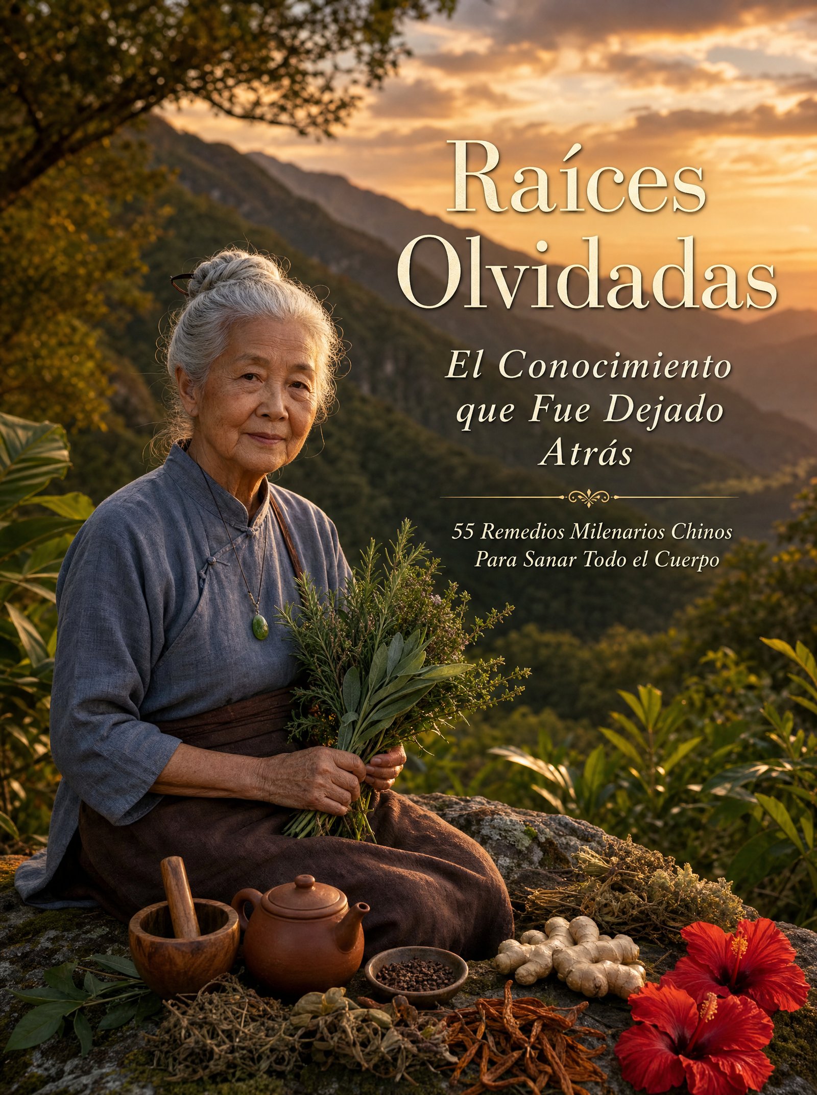 Portada del eBook Raíces Olvidadas - 55 Remedios Milenarios Chinos
